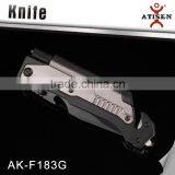 Top Quality Tactical Folding Knife 3Cr13+Aluminium Camping Knife With LED Car Glass Breaker Belt Cutter Fire Start Tools thumbnail-4
