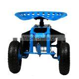 GS-01 Rolling Work Seat With Tool Tray Garden Cart thumbnail-2
