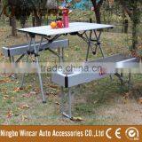 Portable Folding Table and Chair Set Aluminum Folding Beach Table thumbnail-1