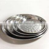 Wholesale Flat Bottom Elegant Seafood Tray Stainless Steel Plate Set thumbnail-4