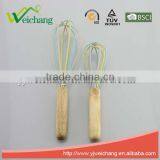 WCW006 New Design Egg Whisk Silicone Wire Whisk, Egg Frother, Milk & Egg Beater Blender Wood Handle thumbnail-2