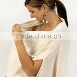 White Cotton Breast Feeding Wrap thumbnail-1