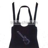 Ladies Fashion Hanging Neck Rhinestone Tank Top thumbnail-1