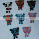 Machine Cotton Crochet Bear Animal Applique