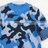 New Arrival Hand-made Sweater Design For Kid Wear Spring Children Clothes Camouflage thumbnail-2