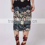 Cheap Price Knitted Flowers Border Wrap Midi Skirts Floral Long Bodycon Skirts Stretch Skirts Wholesale thumbnail-5