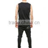Latest Plain Black Men Basketball Singlet thumbnail-2