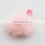 Myfur Baby Pink Light Colorful Dyed Real Mink Fur Pom Pom Wholesale thumbnail-2