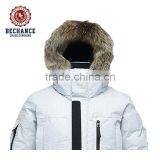 Mens Outdoor Down Jacket With Fur From Garment Factory thumbnail-2