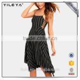 2017 New Design Women Summer Dress Sexy Sleeveless Slit Midi Dress thumbnail-3