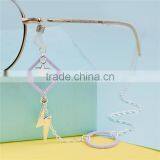 Eyeglasses Chain Holder Antique Silver Purple Round Lightning thumbnail-2
