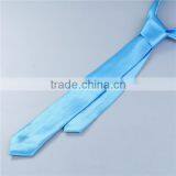 Polyester Necktie Lake Blue Promotional Gift Custom Polyester Necktie thumbnail-1