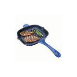 Square Cast Iron Grill Pan With Helper thumbnail-1