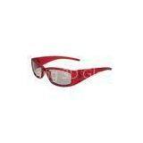 Fashionable Red Plastic Linear Polarized 3D Active Shutter Glasses With PC Frame 3D Games thumbnail-1