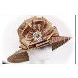 Elegant Sunday Ladies' Church Hats , Satin Braid Church Hats For Women thumbnail-1