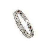 White FIR Magnetic Stainless Steel Bangle Bracelets / Health Magnetic Bracelets thumbnail-1