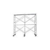 Professional Construction Tubular Steel Frame Scaffolding , Tower Wheeled Scaffold