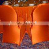 orange color spandex chair cover stretch