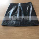 2015 Ladies Genuine Black Leather Skirt thumbnail-3