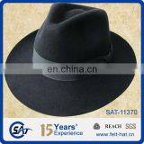 Black Dobbs-Classic Center Dent fedora with Grosgrain ribbon