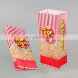 Factory Wholesale Customized Food Grade Grease Proof White Kraft Paper Bag For Pop Corn With Wax Coated thumbnail-1
