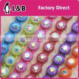 Colorful Single Row Plastic Neon Rhinestone Banding