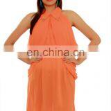 Designer Woman Dress Casual & Party Wear Knee Length Sleeve Less Made of Premium Quality Fabric Wholesaler India thumbnail-1