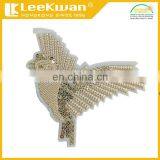 Custom Full Embroidered Patch /Hummingbird Ruby Red Throat Iron On Applique thumbnail-3