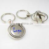 Round Metal Spinner with Spinning Centerpiece Key Chain