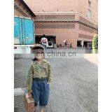 6596 Baby Boutique Clothing Kids Baby Girl Lapel Pointed Collar Printing Blouse thumbnail-5