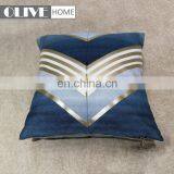 New Design Symmetric Striped Gold Stamping Geometric Print Cushion For Sofa thumbnail-4