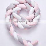Stock Fashionable Handmade Knot Baby Nest Pillow Newborn Crib Bumper thumbnail-2