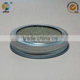 70mm Silver Metal Lug Cap With Mesh Sieve for Manson Jar thumbnail-1