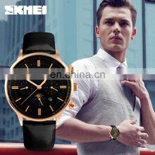 Luxury Goods Skmei 9117 Japan Movt Stainless Steel Back Sr626sw Luxury Leather Watch Strap thumbnail-5