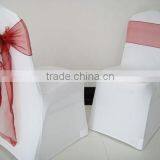 White Spandex Chair Cover for Wedding thumbnail-1
