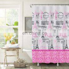 Custom Eco-friendly Disposable Printed Peva Bath Shower Curtain thumbnail-2