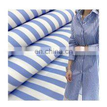 Wholesale lightweight striped cotton nylon spandex fabric for women's casual wear