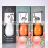 120ml Home Fragrance Aroma Reed Diffuser With Ceramic Bottle and Clay Decoration SA-0040