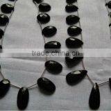 Blackl Onyx all color chalcedony briollete chicklets drops gemstones cabochon calibrated