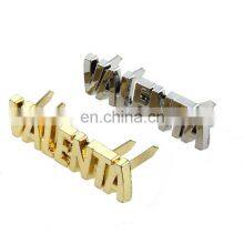 Custom Bag Accessories Private Brand Engraved Nameplate,Handbag Hardware Metal Label Logo Plate