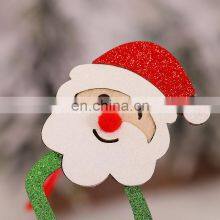 Santa Claus Xmas Tree Elk Glasses Frame Christmas Xmas Cute Cartoon Glasses Frame Christmas Gifts for Kids thumbnail-5