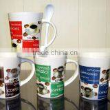 Ceramic Coffee Cup With Spoon thumbnail-1