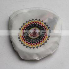 Round Hand Fans Wholesale Mini Nylon Foldable Plastic Hand Fan With White Side thumbnail-3