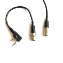Mini XLR Female male connector coil cord/ straigth cord cable