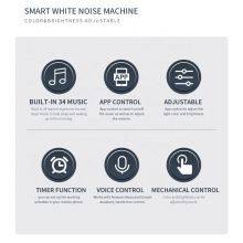 Baby Sleep Night Light With White Noise for Smart Home , Built-in 34 Sleep Music to Help Sleep, Supporting APP and Voice Control thumbnail-5