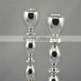 Hollow Silver Crystal Glass Candlestick