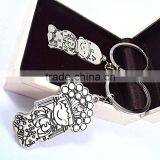Wholesale Custom Keychains Wedding Invitation Wedding Gif Couple Key Chain thumbnail-2