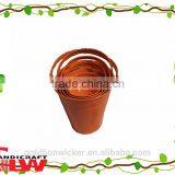 New Products, Set of 4 Iron Bucket With Handle ,storage Buckets,color: Orange thumbnail-1