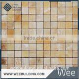 ITEM: MF001C2-P Natural Jade Marble Art Mosaic Golden Select Glass And Stone Mosaic Wall Tiles