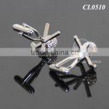 New Arrival Fashion Cufflinks Novelty Golf Design Best Gift For Men Cufflinks Wholesale Retail Gold Silver Metal Golf Cuff Links thumbnail-3